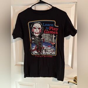 Saw Movie Franchise Black 100% Cotton T-Shirt